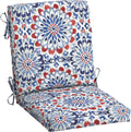 Arden Outdoor Midback Chair Cushion, 18 x 16.5, Clark Blue