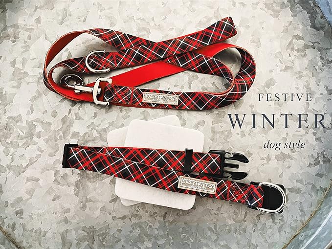 Lucky Love Dog - Adjustable Dog Collar with Easy Click Buckle for Small to Large Ones, Durable, & Comfortable for Male & Female Dogs, Pet Collar for Puppies & Adult Dogs - Heywood, Medium