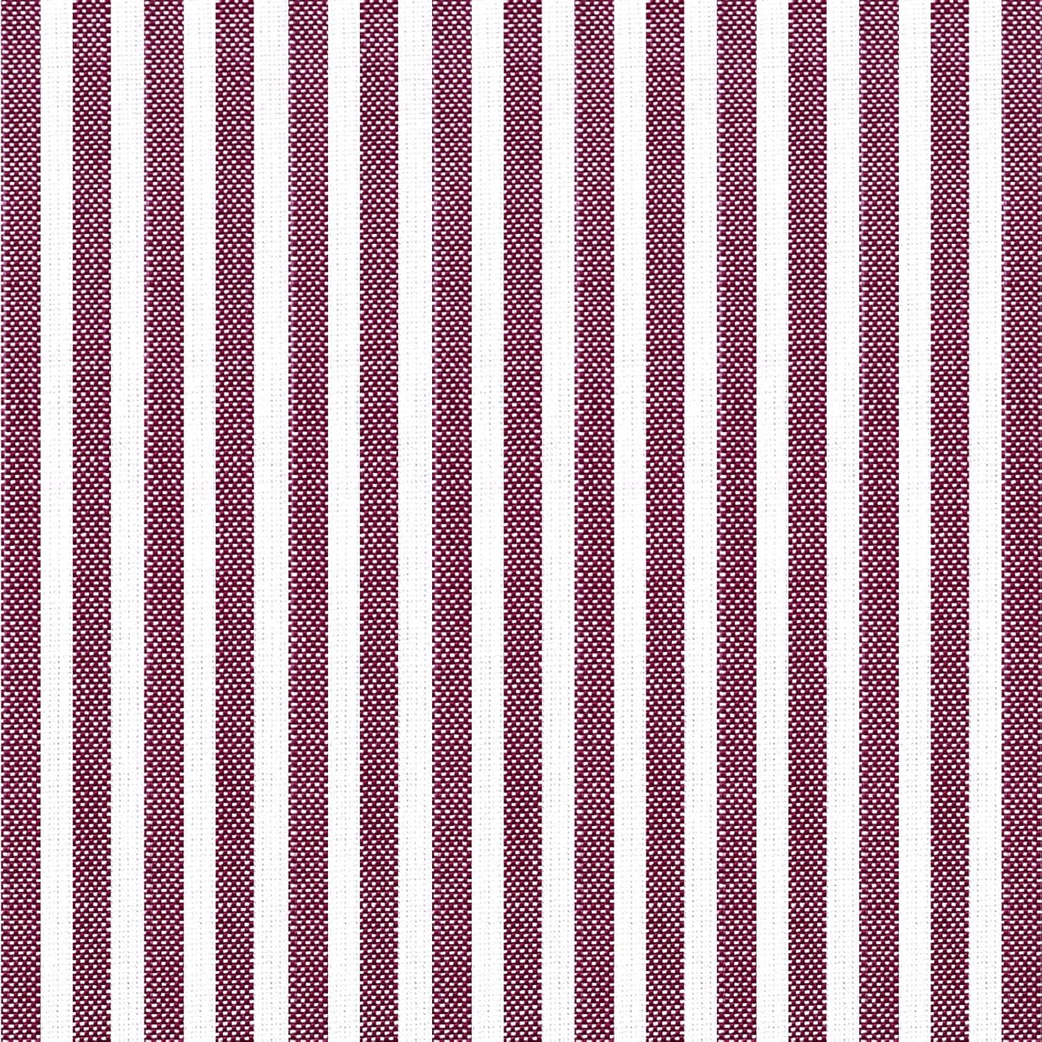 AAAAAcessories D-Shaped Chair Cushions, 2" Thick Dining Chair Pads with Ties and Removable, Machine-Washable Cover, 17" x 16", Set of 2, Pinstripe Red