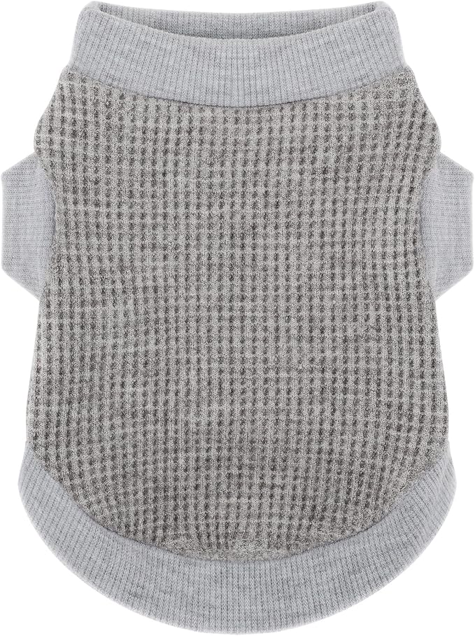 Cozy and Functional Dog Shirts for Small Puppies: Stretchable Grey Attire with Easy-On Design, Ideal for Chihuahuas and Yorkies - Enhance Comfort and Playfulness on Chill Days XX-Small