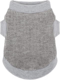Cozy and Functional Dog Shirts for Small Puppies: Stretchable Gray Attire with Easy-On Design, Ideal for Chihuahuas and Yorkies - Enhance Comfort and Playfulness on Chill Days X-Small