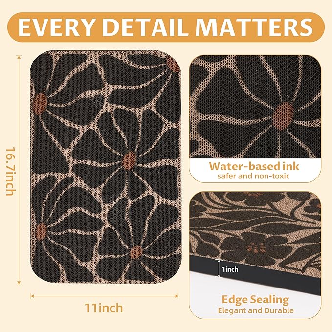 2 Packs Art Cat Wall-Mountable Scratching Board 16.7x11x1 Inch Cat Wall Scratch Pad and Scratcher for Indoor Cats Furniture Protector (Series4)