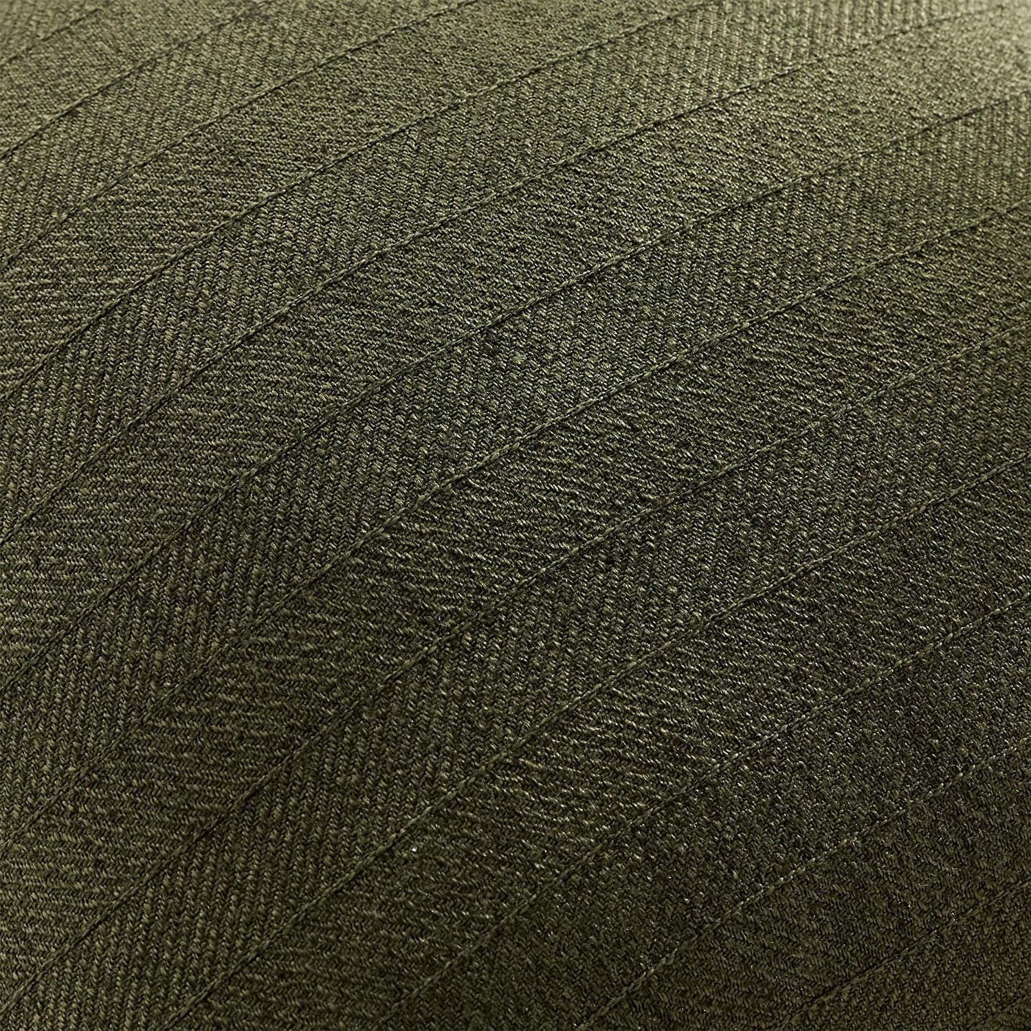 22x22 Linen Pillow Covers Olive Green Pack of 2 Farmhouse Boho Neutral Accents Striped Textured Square Decorative Throw Pillow Cases for Living Room Couch Bed Home Decor