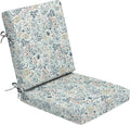 Arden Foam Outdoor Dining Chair Cushion, 20 x 20, Made with ProFoam, Rain-Proof, Fade Resistant, Pistachio Botanical