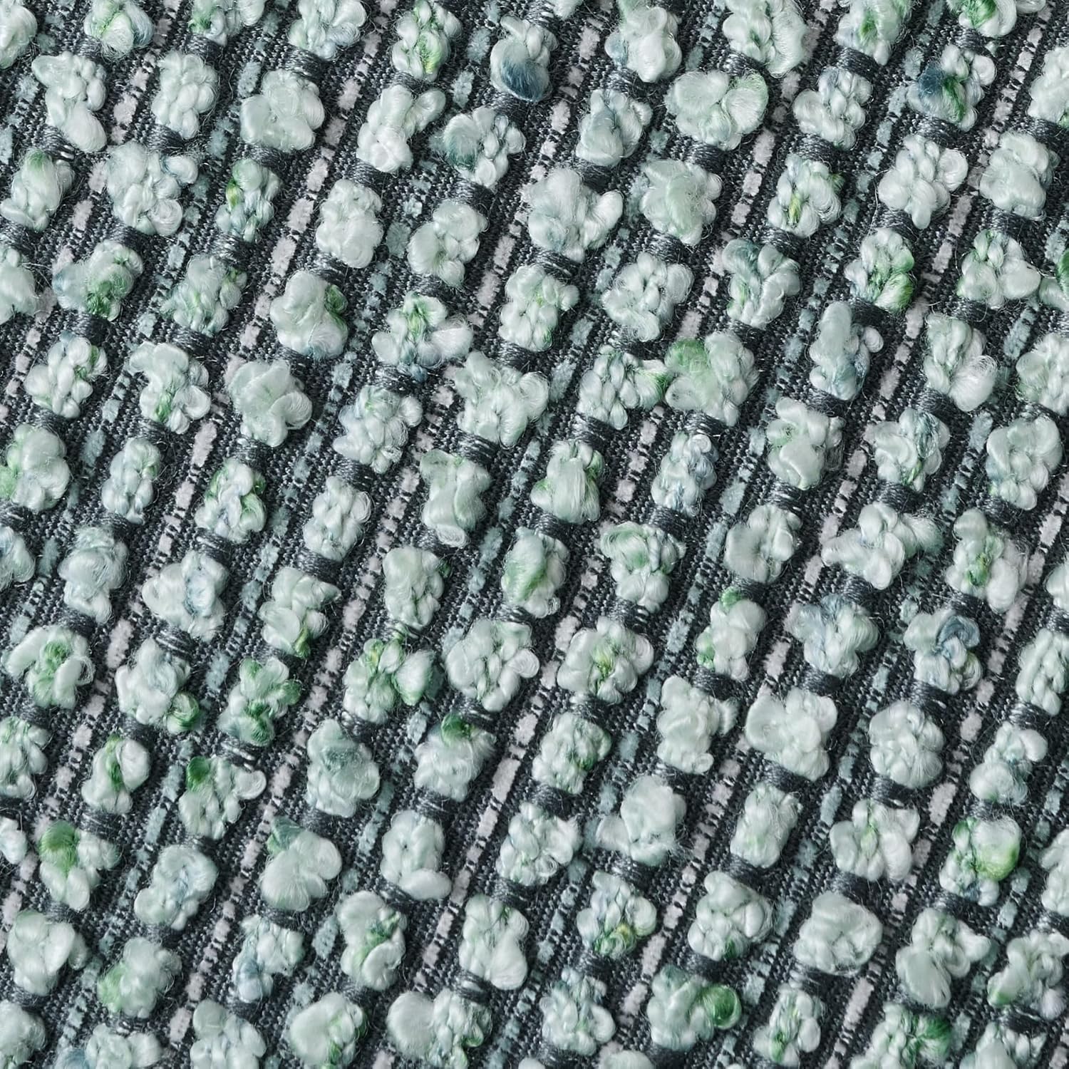 Striped Throw Pillow Covers 22x22 Set of 2 Green Textured Boucle Chic Morden Boho Accent Farmhouse Square Decorative Couch Pillow Covers for Home Decor Bed Sofa Living Room