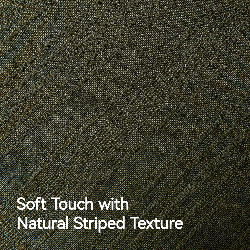 a moment Christmas Linen Pillow Covers Set of 2,Boho Farmhouse Throw Pillowcases Neutral Textured Decorative Covers for Couch Sofa,Soft Linen Blend Accent Case Cushion Home Decor 26"x26"Dark Green