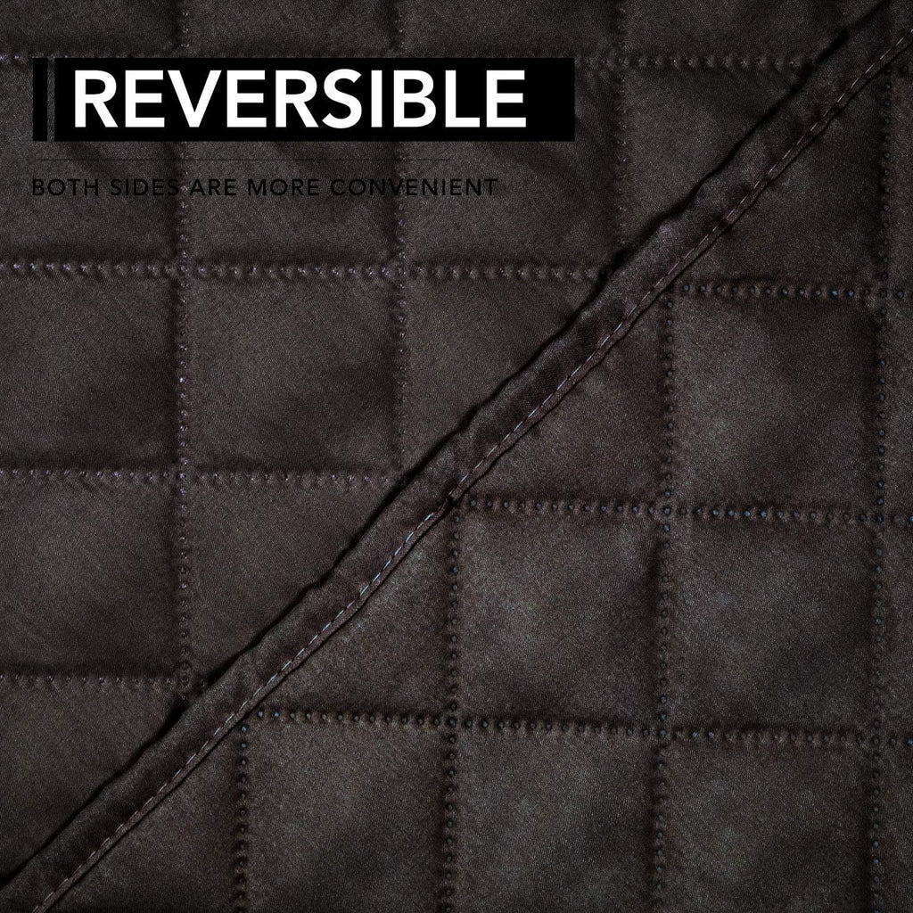 Easy-Going Oversized Recliner Chair Cover Reversible Sofa Cover Water Resistant Couch Cover Furniture Protector with Elastic Straps for Pets Kids Dog Cat (Oversized Recliner, Chocolate/Chocolate)