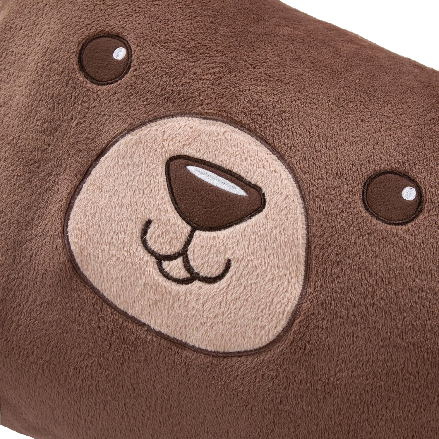 Saint Eve Kids Pillow Pals Fuzzy Pillow Case, Cute Animal Friends Soft Pillow Cover for Kids Beds and Nap Time - Sunny The Bear