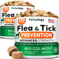 (2 Pack) Flea and Tick Prevention for Dogs Pills - 340 Chews - Natural Dog Flea & Tick Control - Oral Defense Treatment for Dogs Supplement - Vet Formulated - All Breeds & Ages - Made in USA