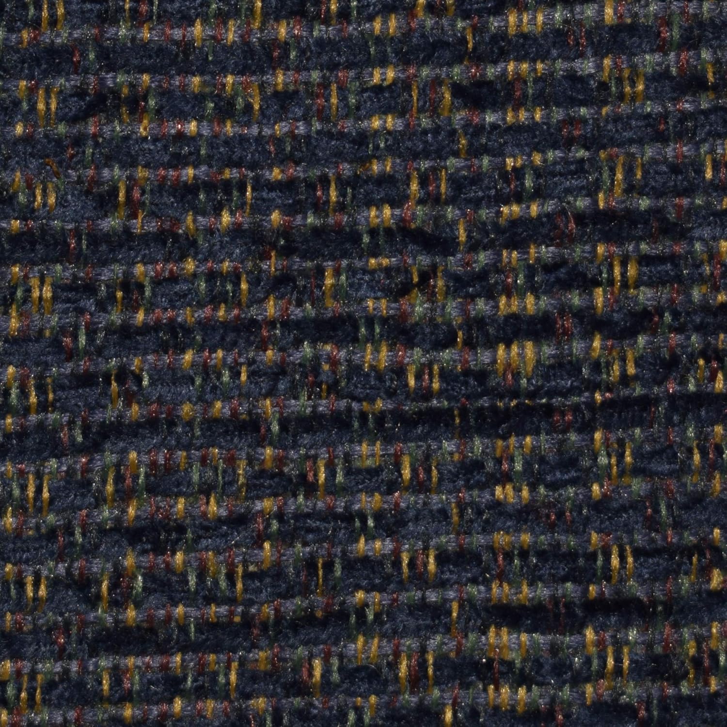 Klear Vu Omega Non-Slip Rocking Chair Cushion Set, Assembled in USA, Thick Padding & Tufted Design, Includes Seat Pad & Back Pillow with Ties, 17x17 Inches, 2-Piece Set, Tyson Navy