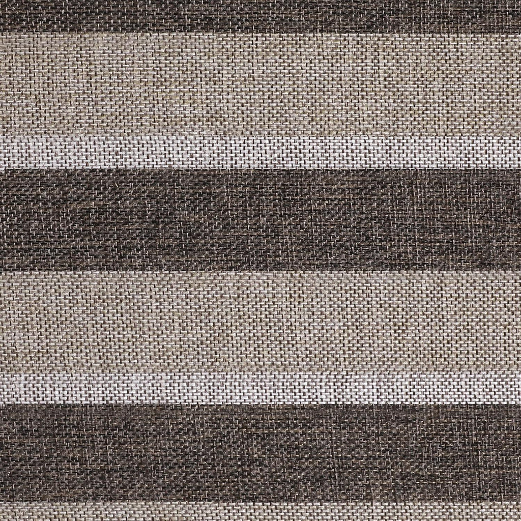 AAAAAcessories D-Shaped Chair Cushions, 2" Thick Dining Chair Pads with Ties and Removable, Machine-Washable Cover, 17" x 16", Set of 8, Boldstripes Chocolate/Beige