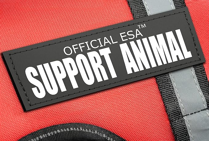 Support Pets The Only Official ESA™ Dog Harness – Adjustable No-Pull Dog Vest for Easy Pet Recognition with Reflective Straps – Soft, Padded & Comfortable for Training and Daily Use - Large