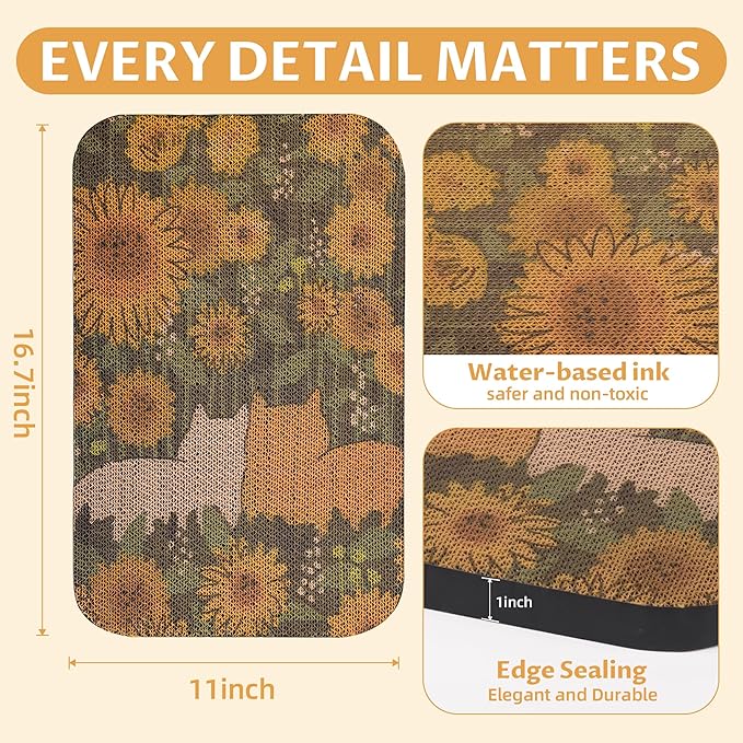 2 Packs Art Cat Wall-Mountable Scratching Board 16.7x11x1 Inch Cat Wall Scratch Pad and Scratcher for Indoor Cats Furniture Protector (Series5)