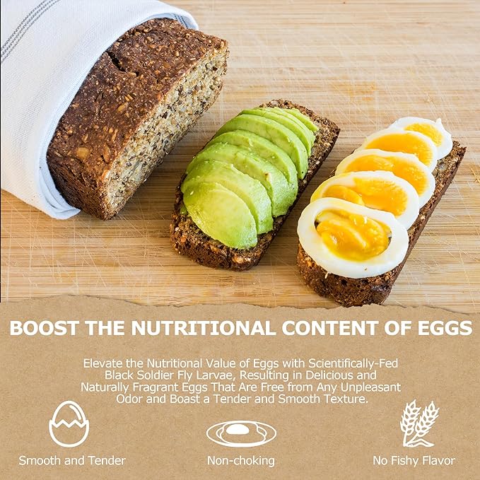 1LB Non-GMO Dried Black Soldier Fly Larvae, Superior Calcium Boost for Chickens, Better Than Dried Mealworms, Poultry Feed Ideal for Molting & Laying Hens, Wild Birds, Ducks | Top Grade BSF