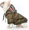 Camo Dog Hoodie Dog Clothes Extra Warm Fleece Lining Stretchy Fit for Small Medium Large Dogs (Camo, XXX-Large)