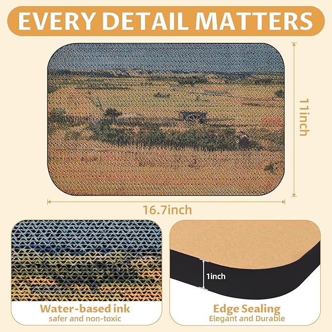 2 Packs Art Cat Wall-Mountable Scratching Board 16.7x11x1 Inch Cat Wall Scratch Pad and Scratcher for Indoor Cats Furniture Protector (Series3)