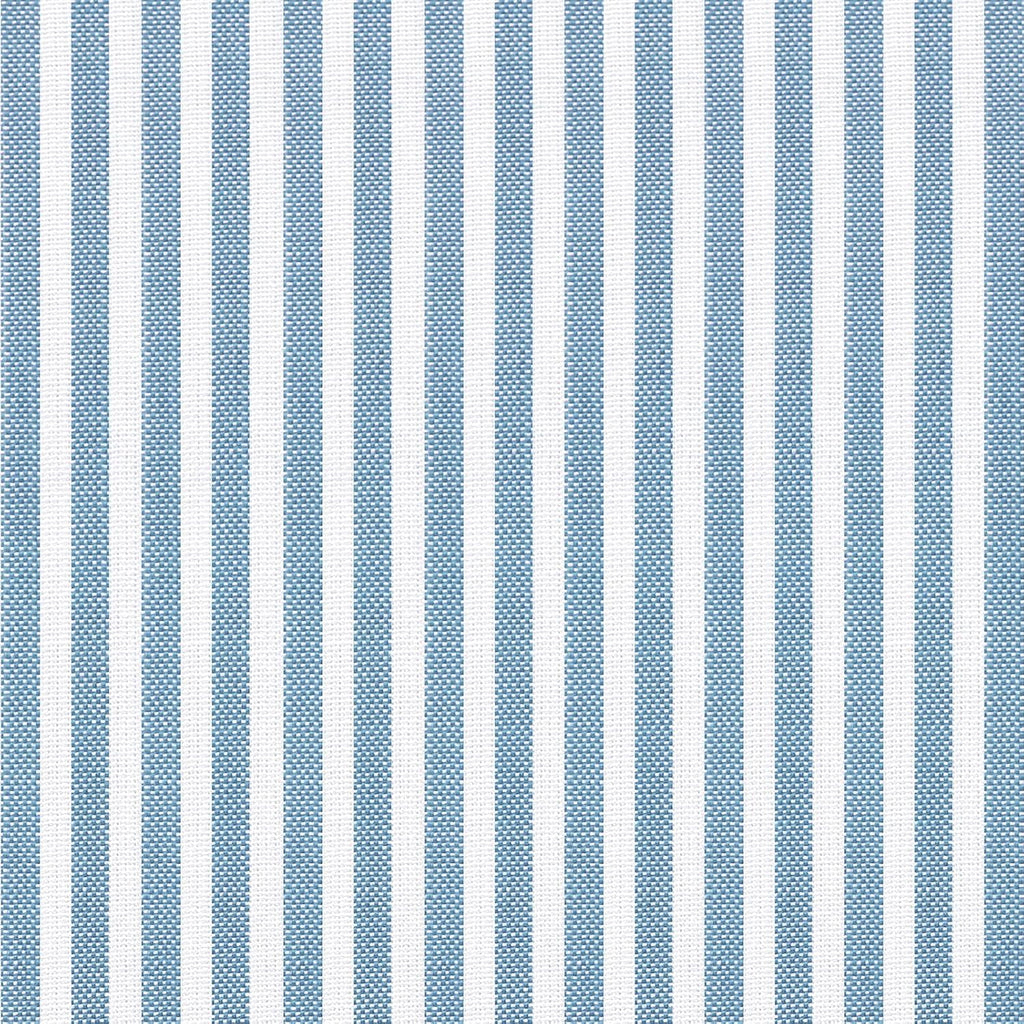 AAAAAcessories D-Shaped Chair Cushions, 2" Thick Dining Chair Pads with Ties and Removable, Machine-Washable Cover, 17" x 16", Set of 4, Pinstripe Blue