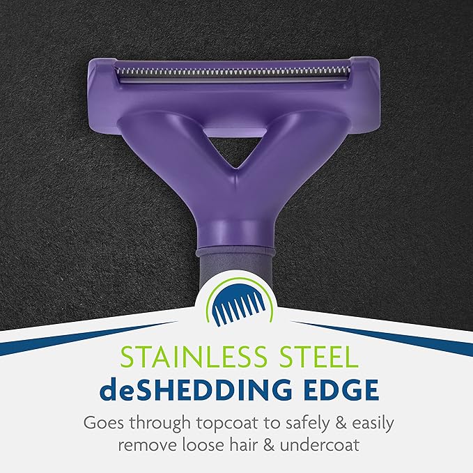 FURminator® deShedding Tool For Medium/Large Cats, Long Hair, Removes Loose Hair From Shedding