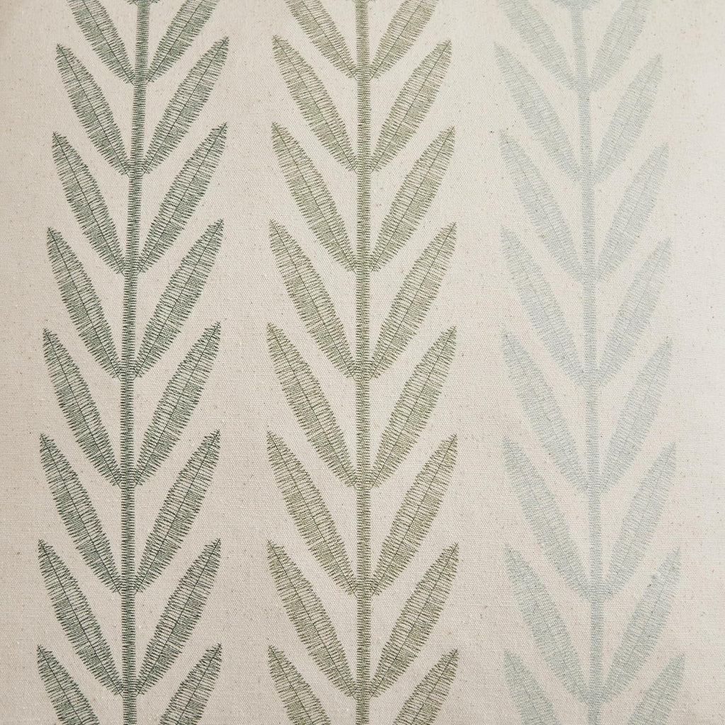 100% Cotton Farmhouse Leaves Throw Pillow Covers Set of 2, 16x16 Inch Mixed Green Pastoral Decorative Print Cushion Covers for Sofa Bed Living Room Home Decor