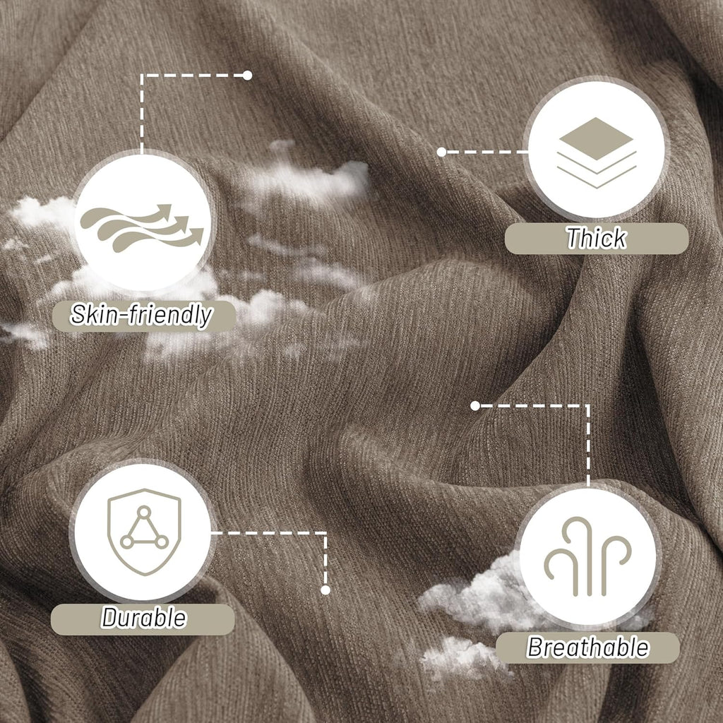 MYSKY HOME Chair Couch Cover Sectional Couch Covers for Pet Sofa Covers Non Slip Soft Couch Sofa Cover, Washable Furniture Protector Sofa Slipcover with Tassel Sofa Throws Living Room, 71"x91", Sand