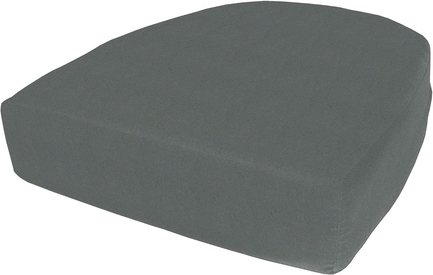 Cushion Source Rounded Back Seat Cushion, 19.5" x 20" x 5" deep Indoor and Outdoor Durable seat Cushion Made with Fade Resistant Sunbrella Fabric, Hidden Zipper, Sunbrella Charcoal