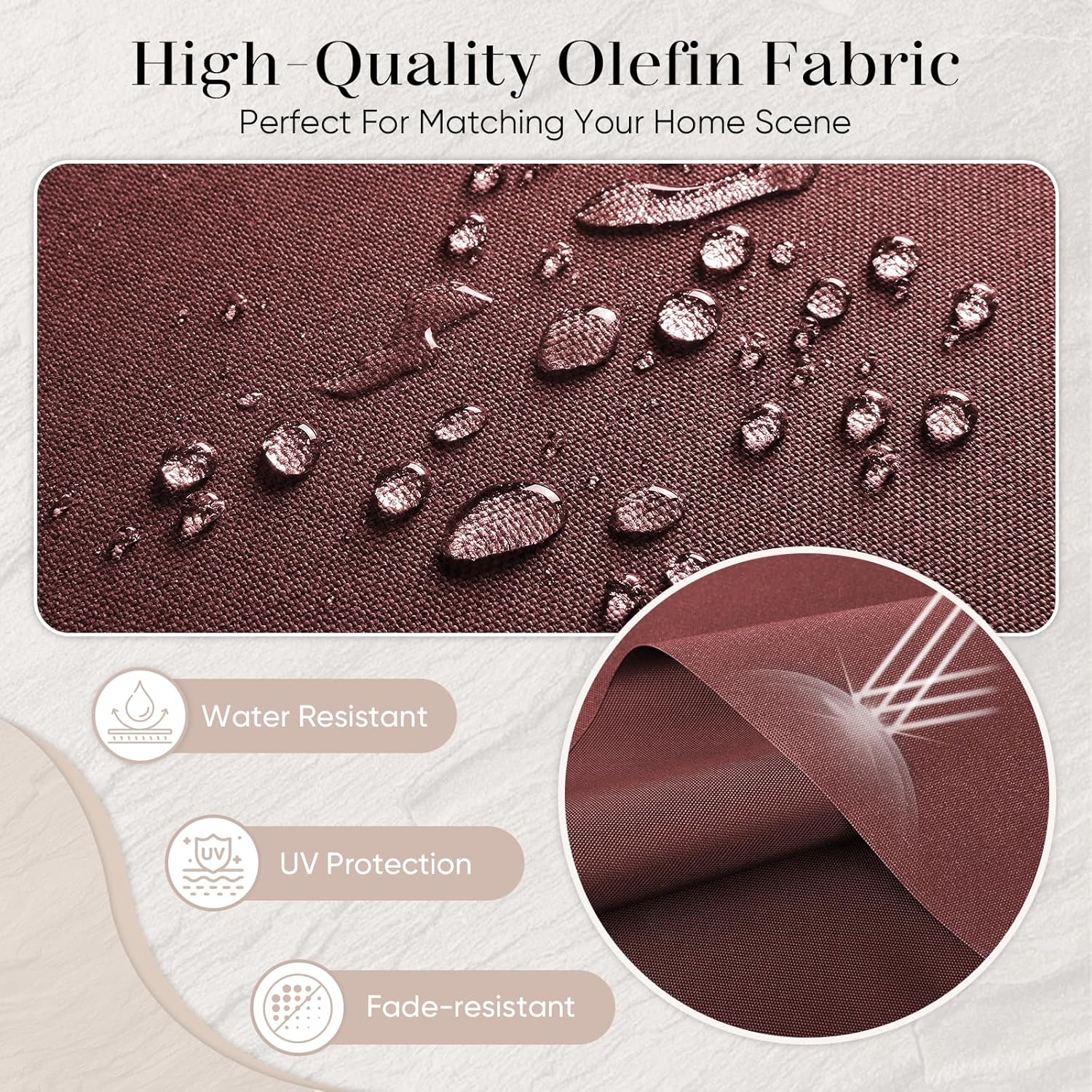 Outdoor Chair Cushions-Patio Chair Cushions Set with Removable Cover 22 X 25 Inch Outdoor Cushions for Patio Furniture Chair Sofa Couch-Red