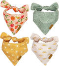 Remy+Roo Small Spring Dog Bandanas - 4 Pack Katherine Set | Premium Durable Adjustable Polyester Fabric Dog Scarfs | Patented Shape Girl Dog Bandana, Trendy Patterns, Floral Dog Bandana