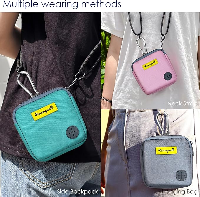 Dog Treat Pouch for Pet Walking and Training with Clicker Poop Bags Small Fanny Zipper Pack Holder for Puppy Snack Dispenser Kit for Leash and Outdoor Use （Gray）