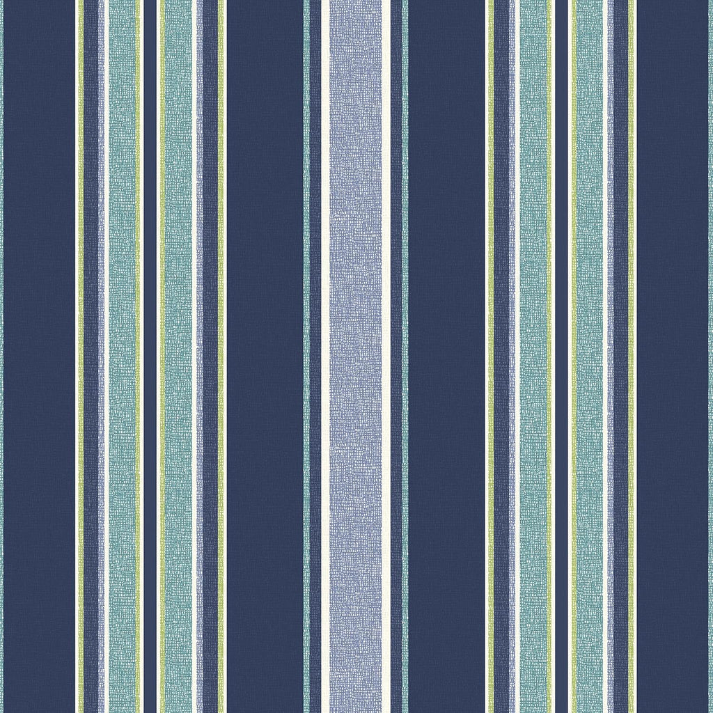 Arden Outdoor Deep Seat Cushion Set, 24 in x 24 in, Weather-Proof, Rain-Proof, Fade Resistant Patio Cushion for Chair, Sofa, and Couch Sapphire Aurora Blue Stripe