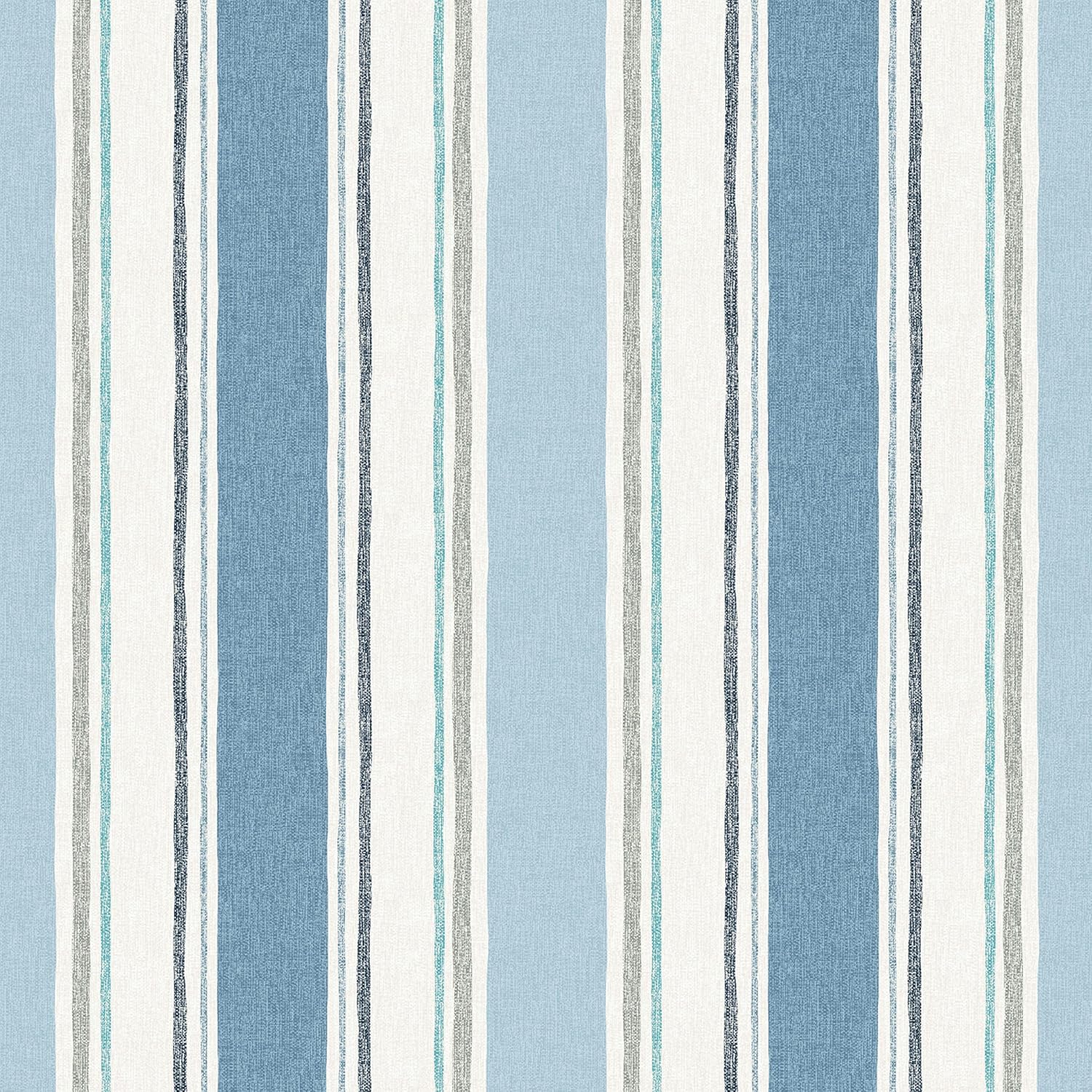 Arden Outdoor Deep Seat Cushion Set, 22 in x 24 in, Weather-Proof, Rain-Proof, Fade Resistant Patio Cushion French Blue Linen Stripe